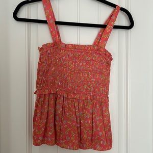 J Crew Smocked Tank Top